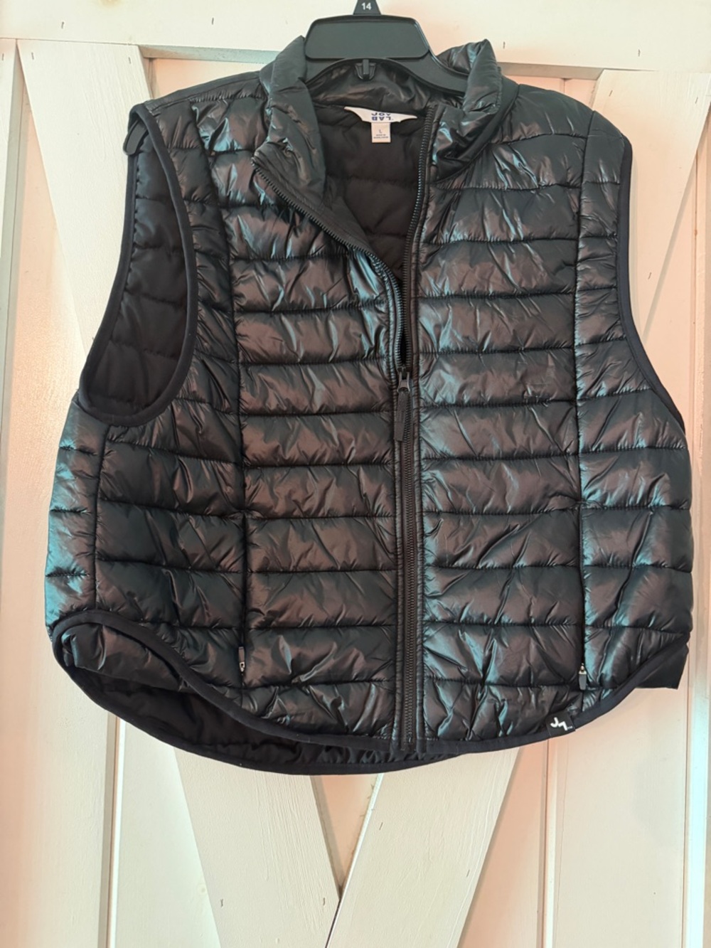 Joy Lab Black Quilted Puffer Vest - Signature Logo